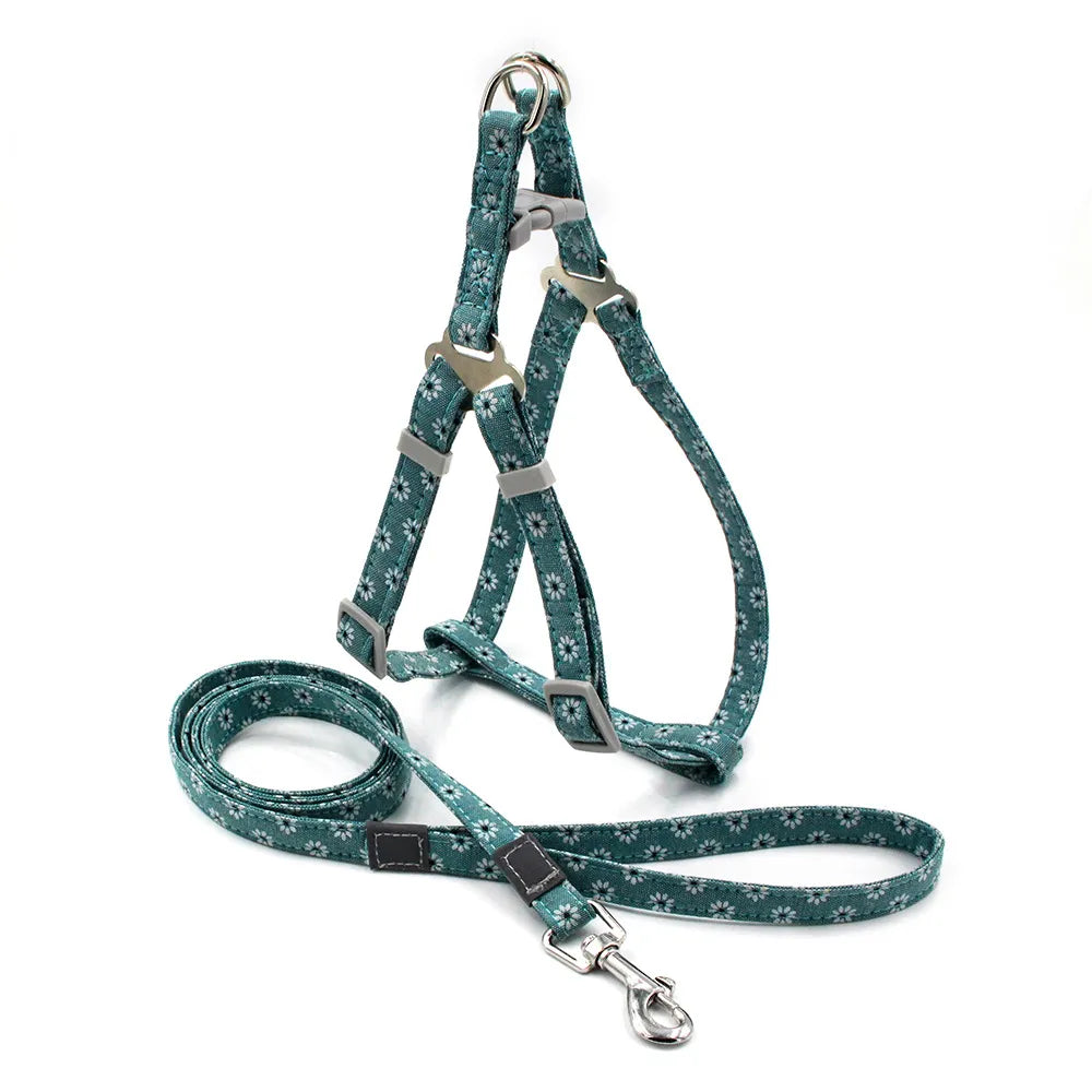 Dog Harness Set with 1.2m Dog Lead