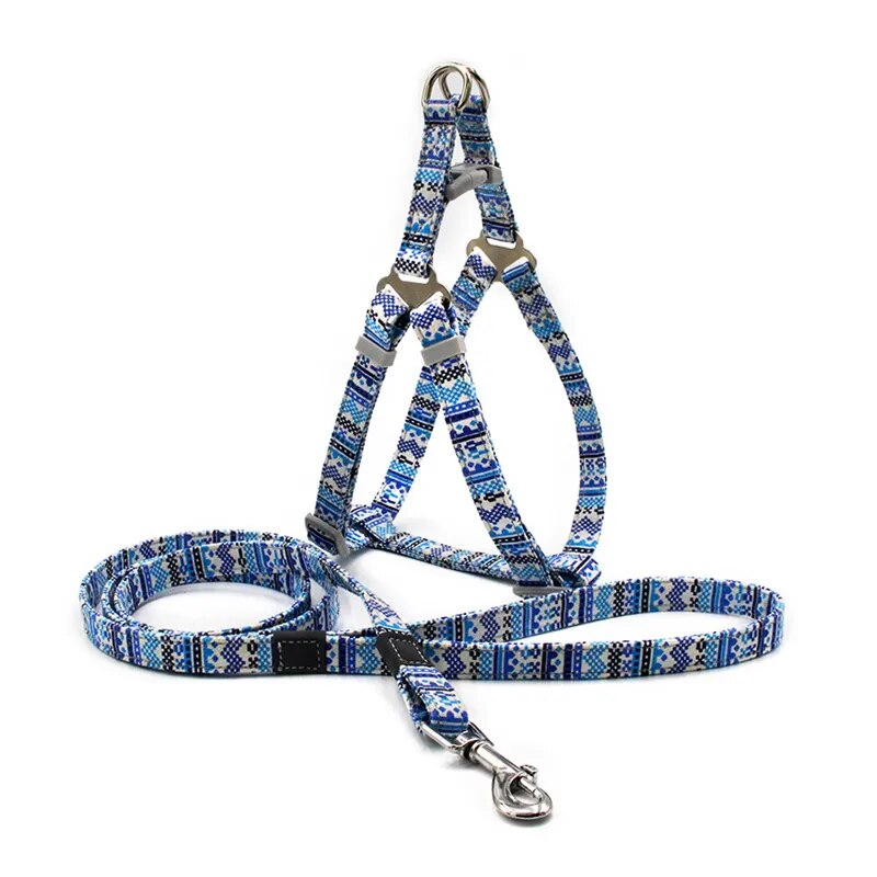 Dog Harness Set with 1.2m Dog Lead