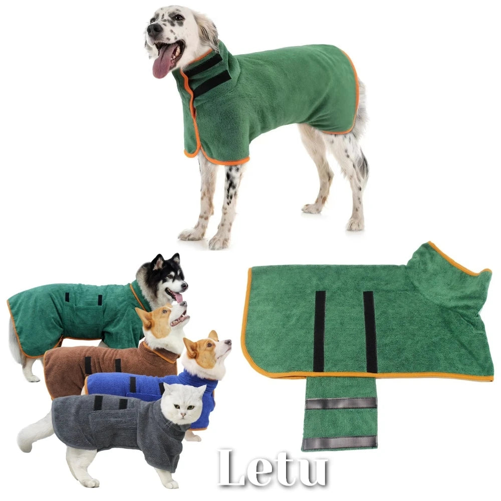 Drying Coat Absorbent Bathrobe Towel For Dogs