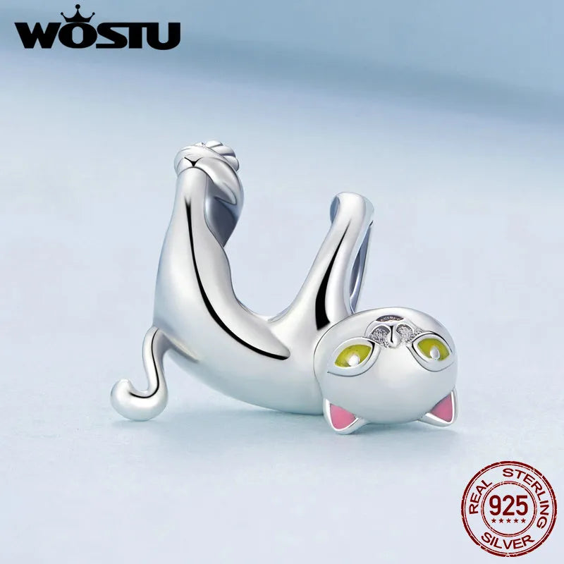 WOSTU 925 Sterling Silver animal charms
