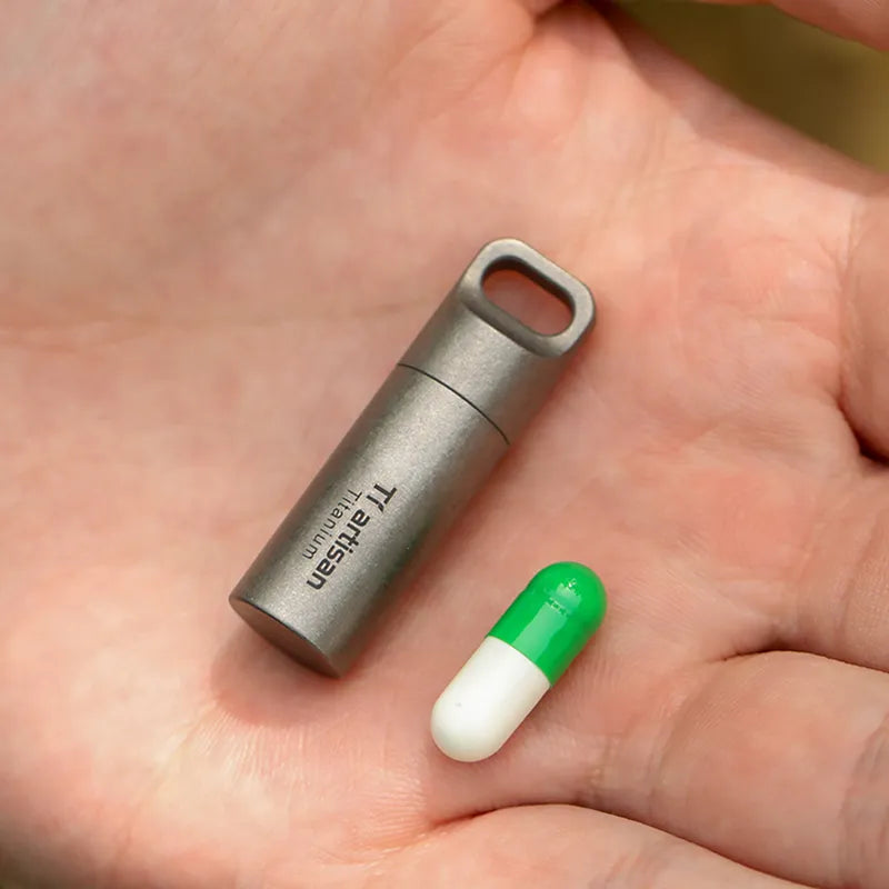 Mini Sealed Waterproof Pill Box Pendant